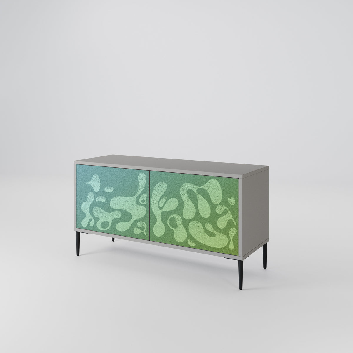 IRREGULAR BLUE Compact 2-Door TV Cabinet