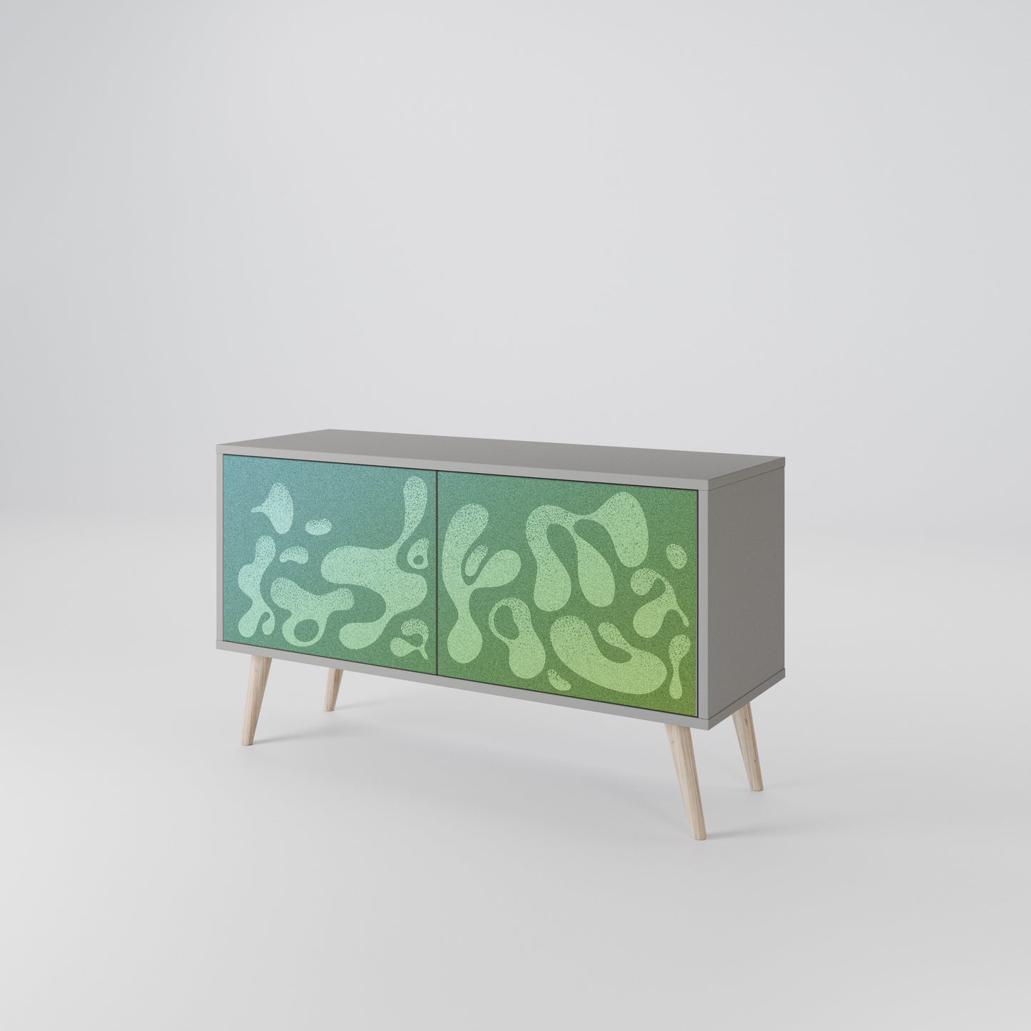 IRREGULAR BLUE Compact 2-Door TV Cabinet