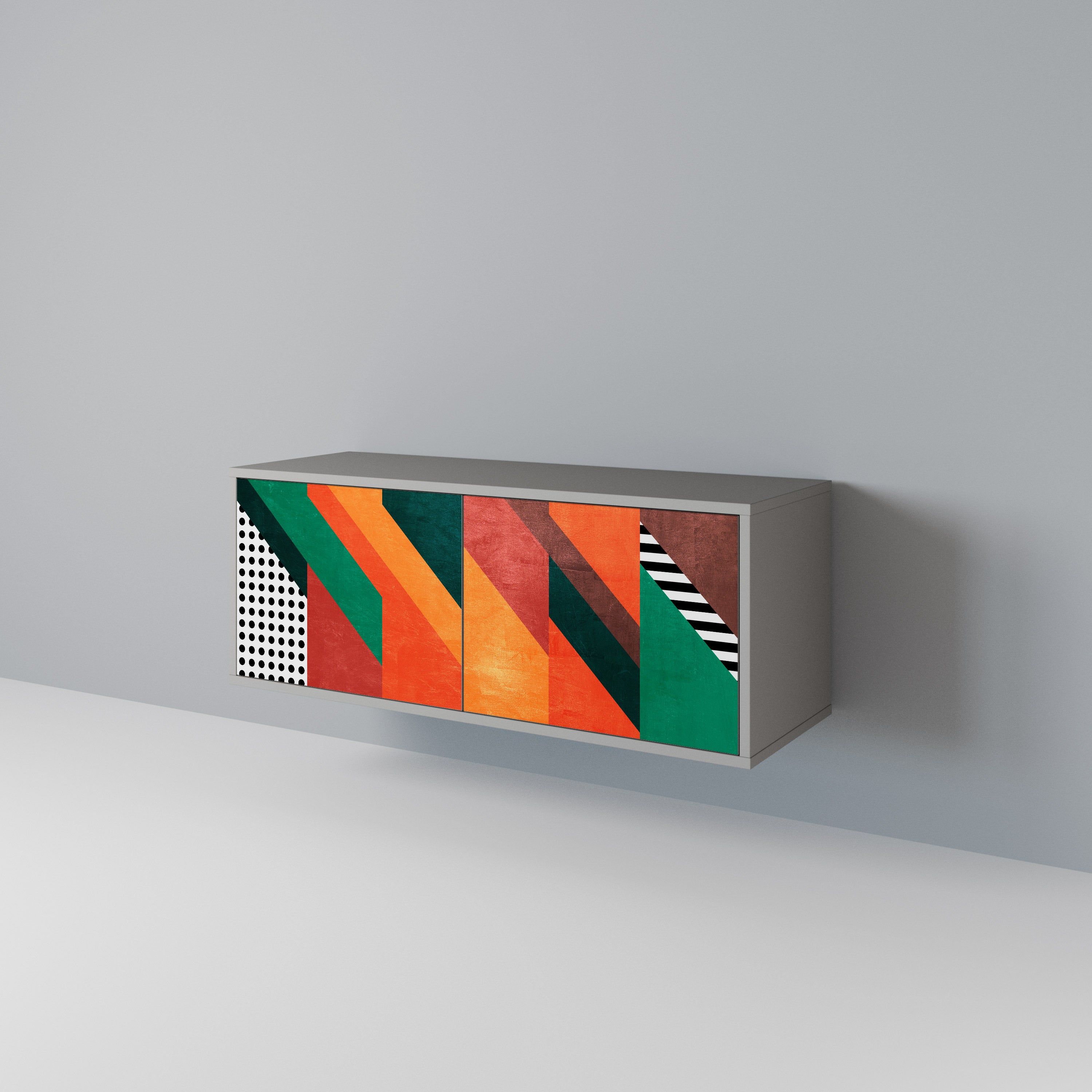 MAKESHIFT ARTISTRY Compact 2-Door TV Cabinet