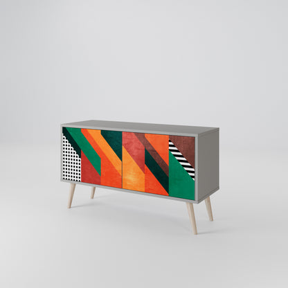MAKESHIFT ARTISTRY Compact 2-Door TV Cabinet