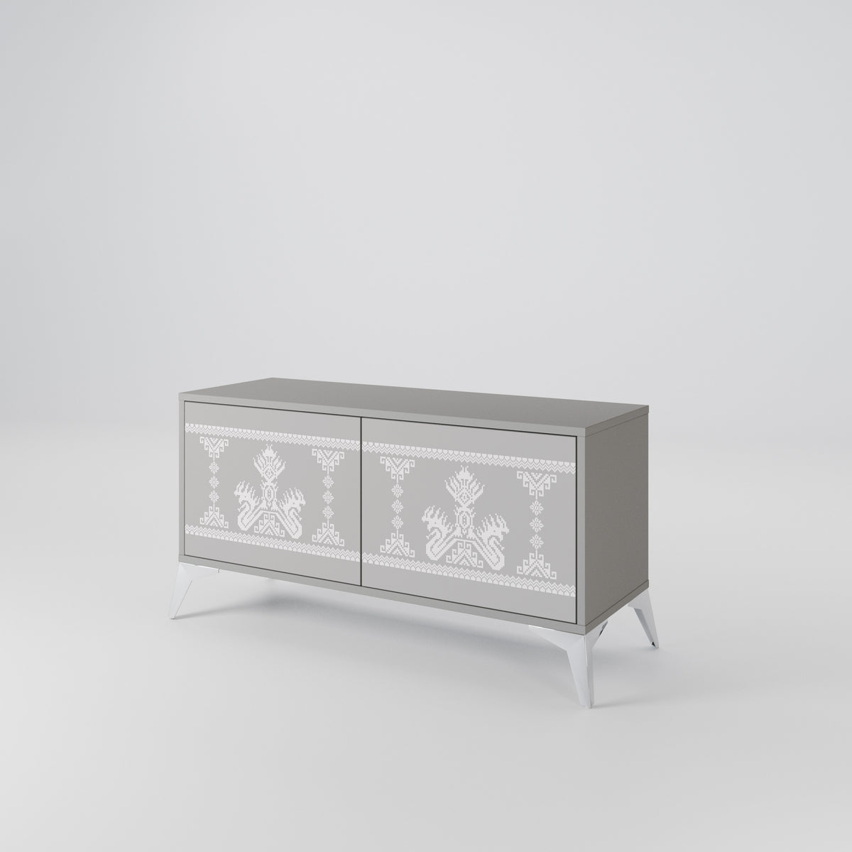 THAI GRAY Compact 2-Door TV Cabinet