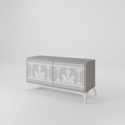 THAI GRAY Compact 2-Door TV Cabinet