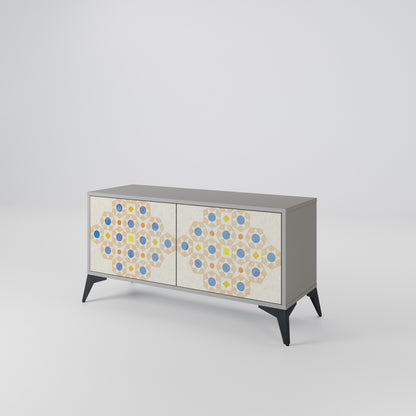 PATTERNED PRISM Compact 2-Door TV Cabinet