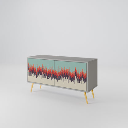 CHROMA CONTOURS Compact 2-Door TV Cabinet