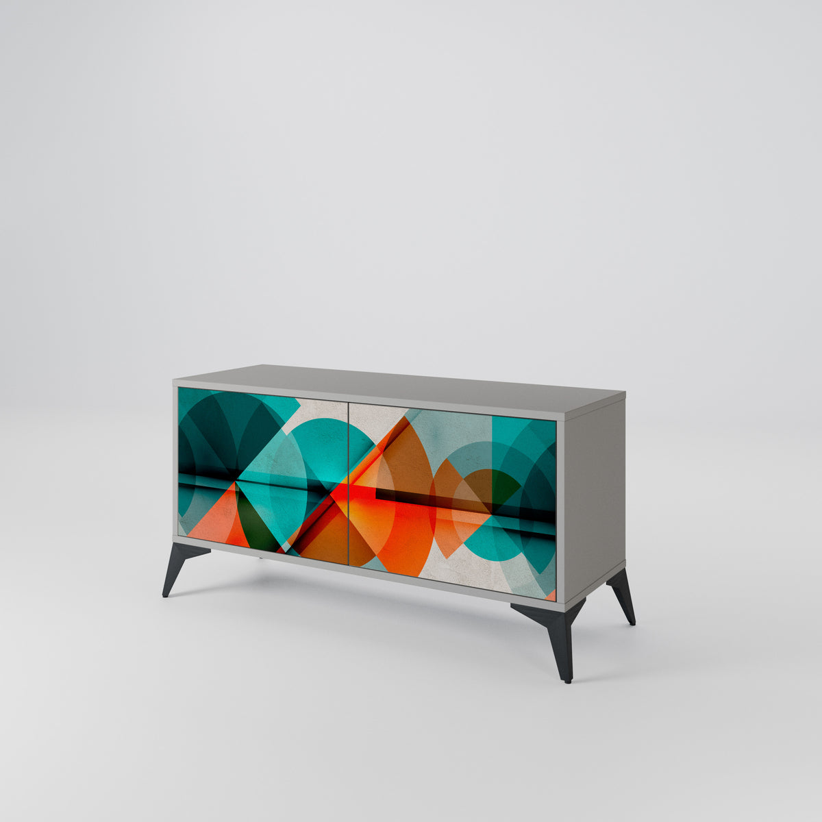 CIRCULAR RHAPSODY Compact 2-Door TV Cabinet