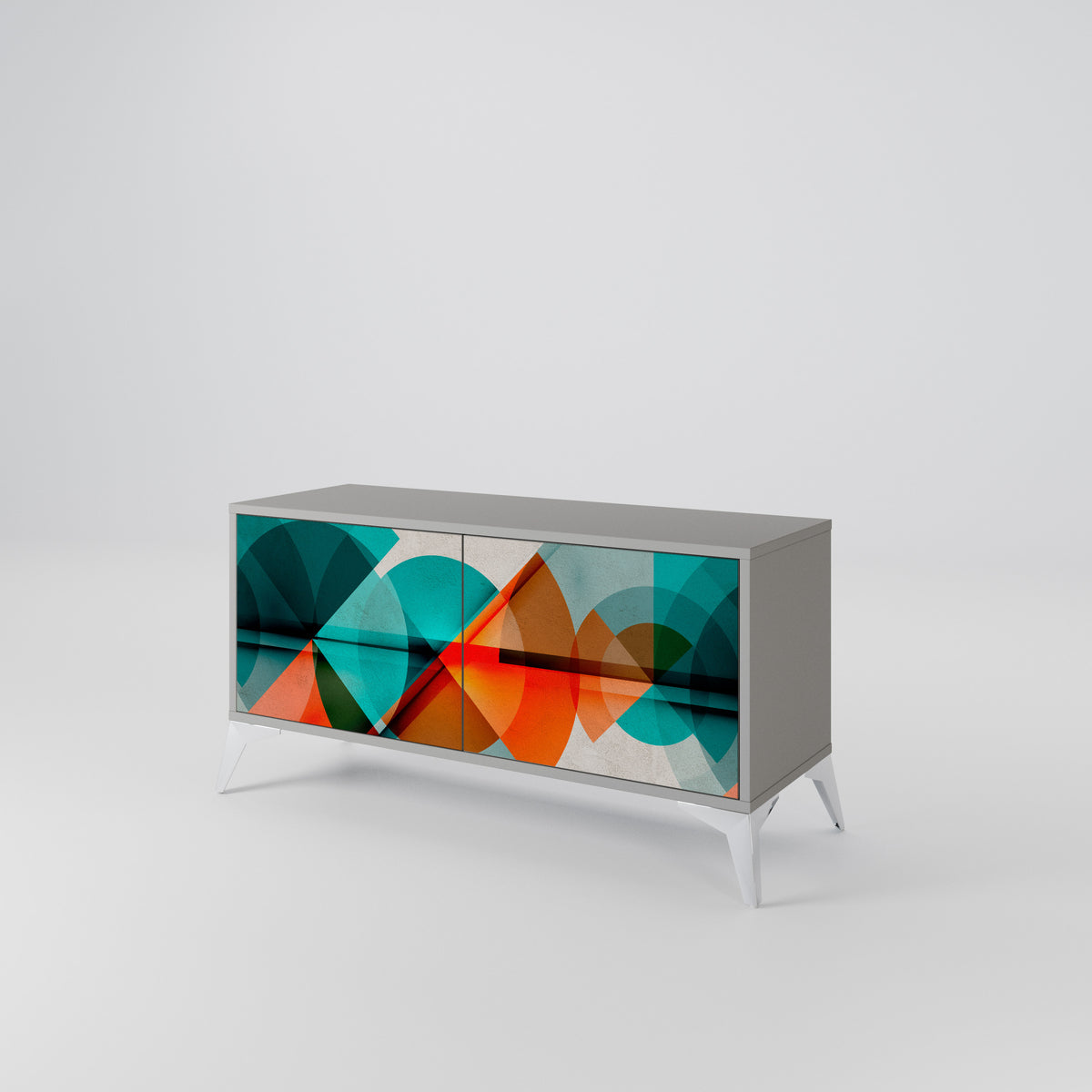 CIRCULAR RHAPSODY Compact 2-Door TV Cabinet