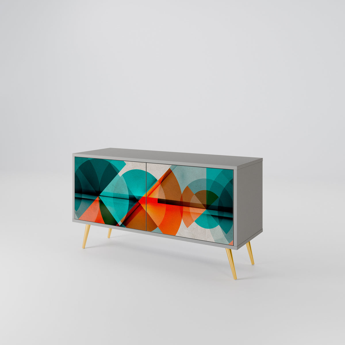 CIRCULAR RHAPSODY Compact 2-Door TV Cabinet
