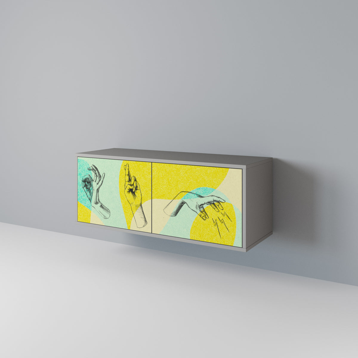 BODY LANGUAGE Compact 2-Door TV Cabinet