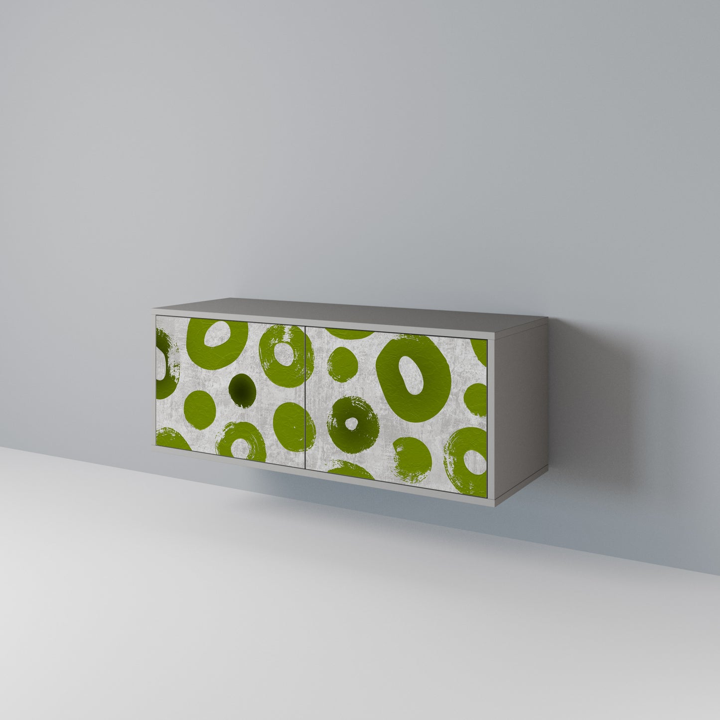 GREEN RHAPSODY Compact 2-Door TV Cabinet