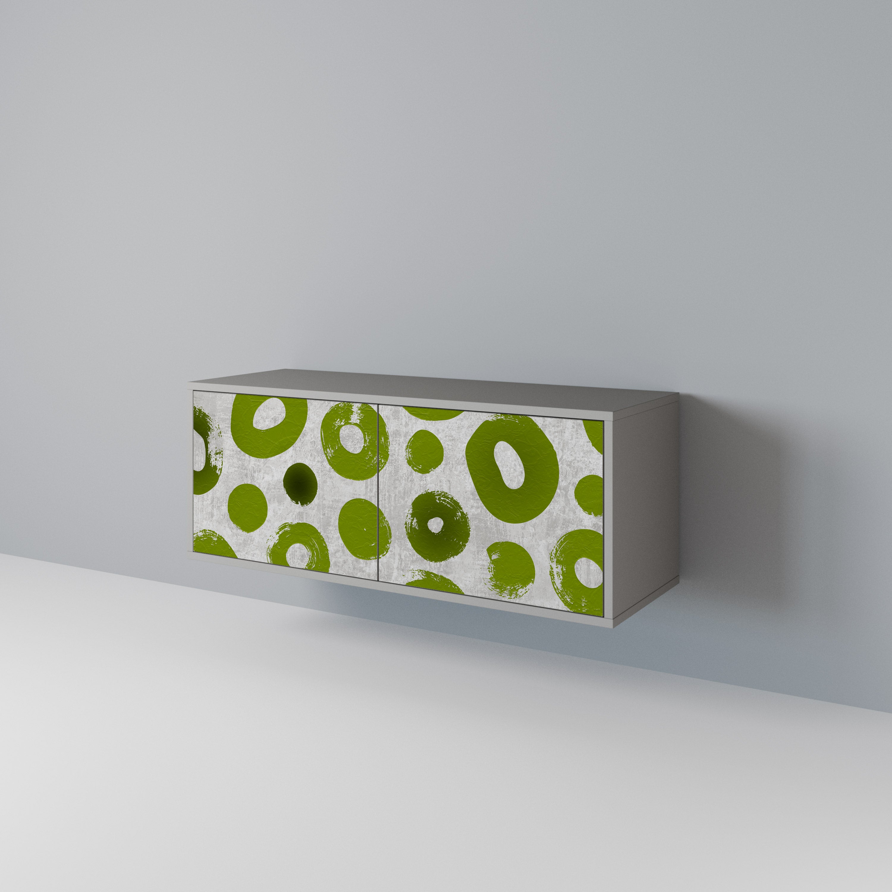 GREEN RHAPSODY Compact 2-Door TV Cabinet