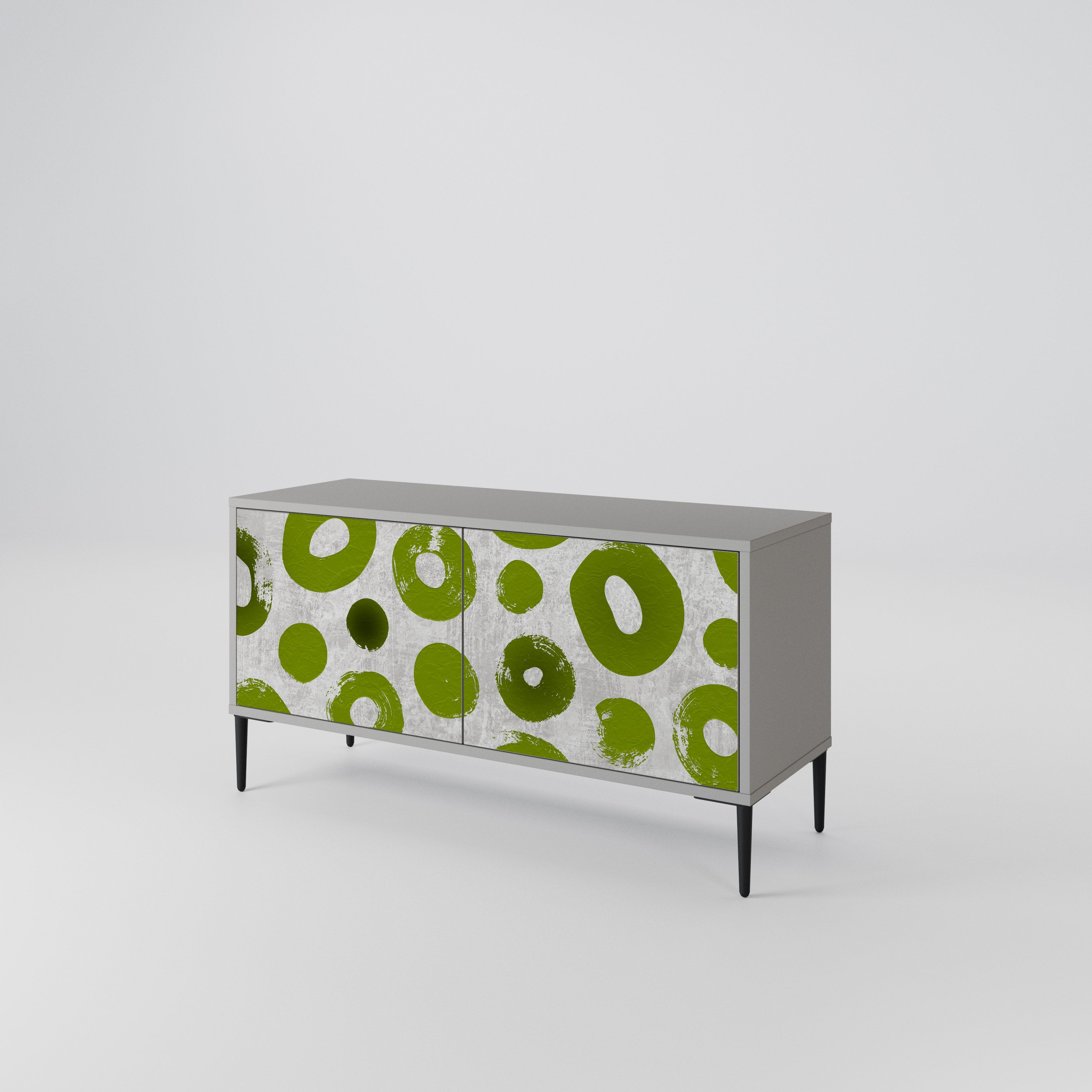 GREEN RHAPSODY Compact 2-Door TV Cabinet