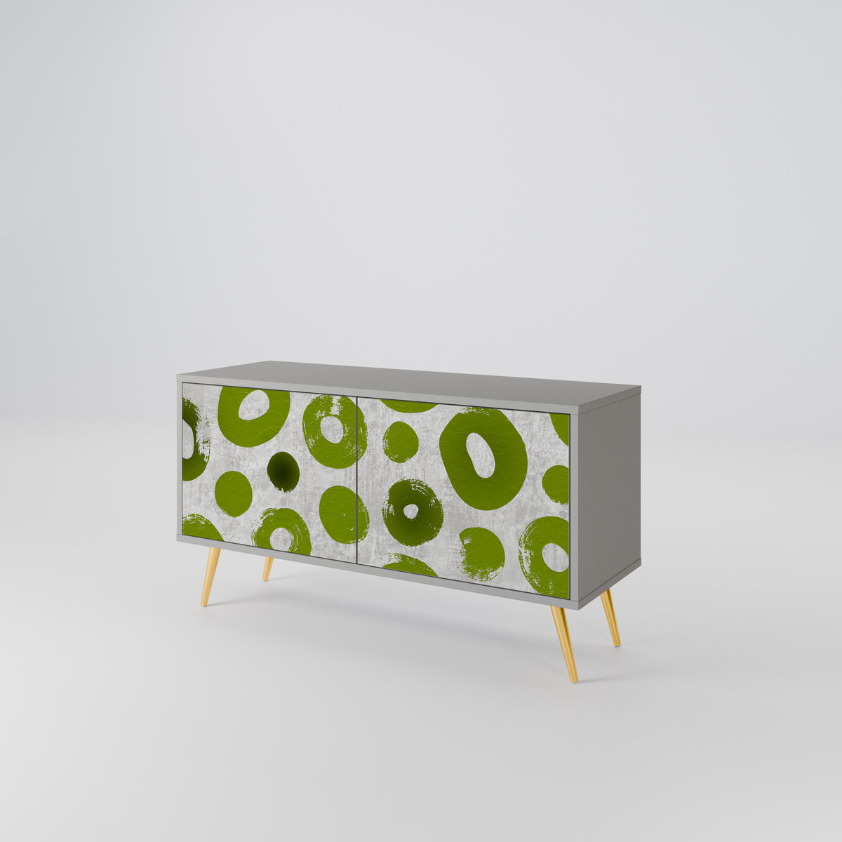 GREEN RHAPSODY Compact 2-Door TV Cabinet
