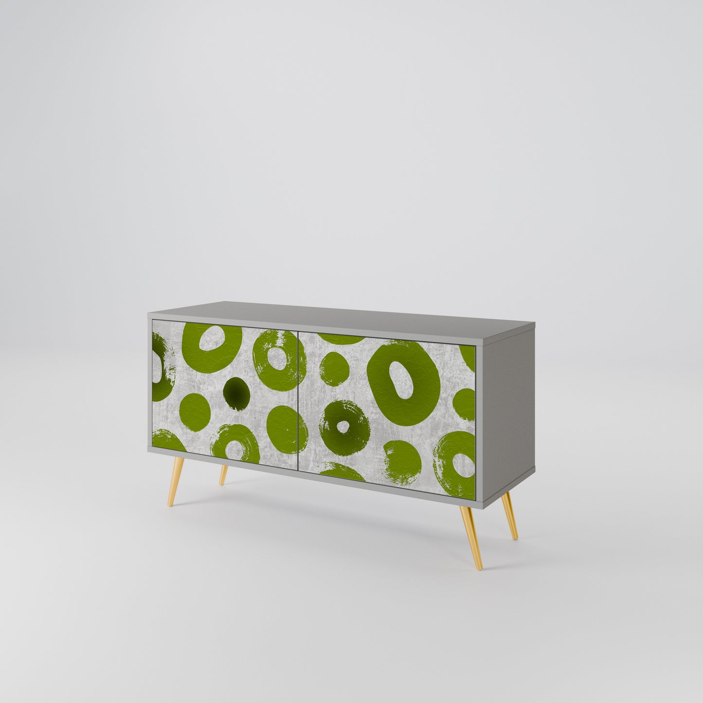 GREEN RHAPSODY Compact 2-Door TV Cabinet