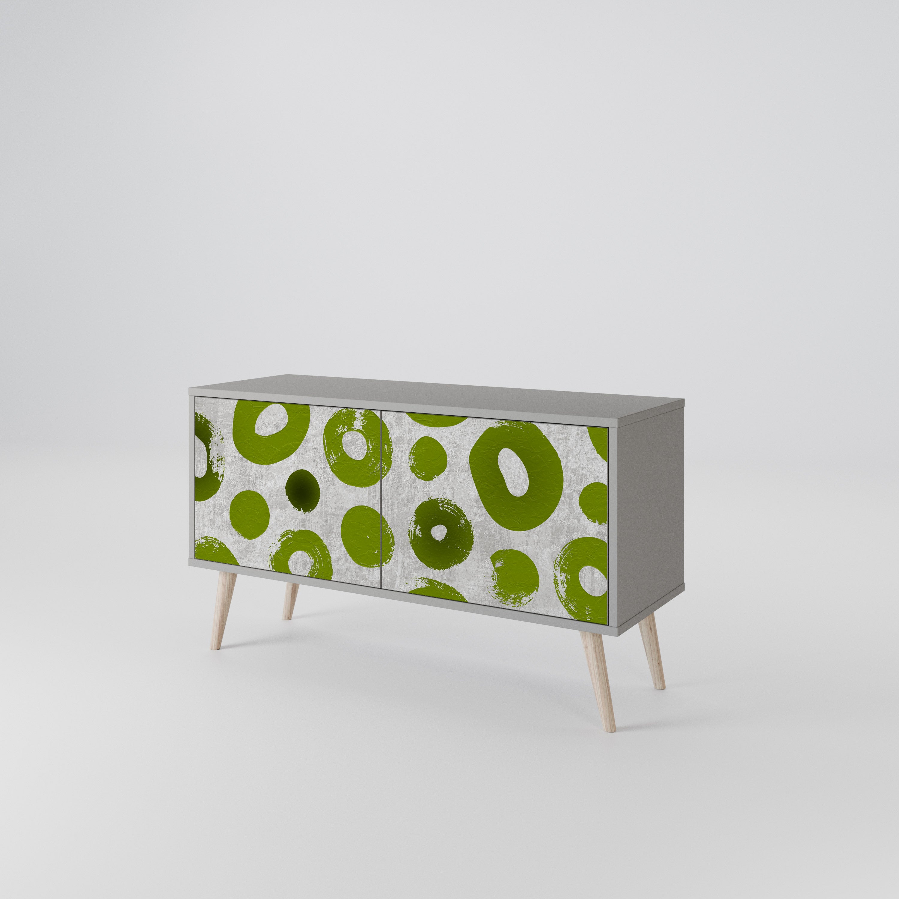 GREEN RHAPSODY Compact 2-Door TV Cabinet