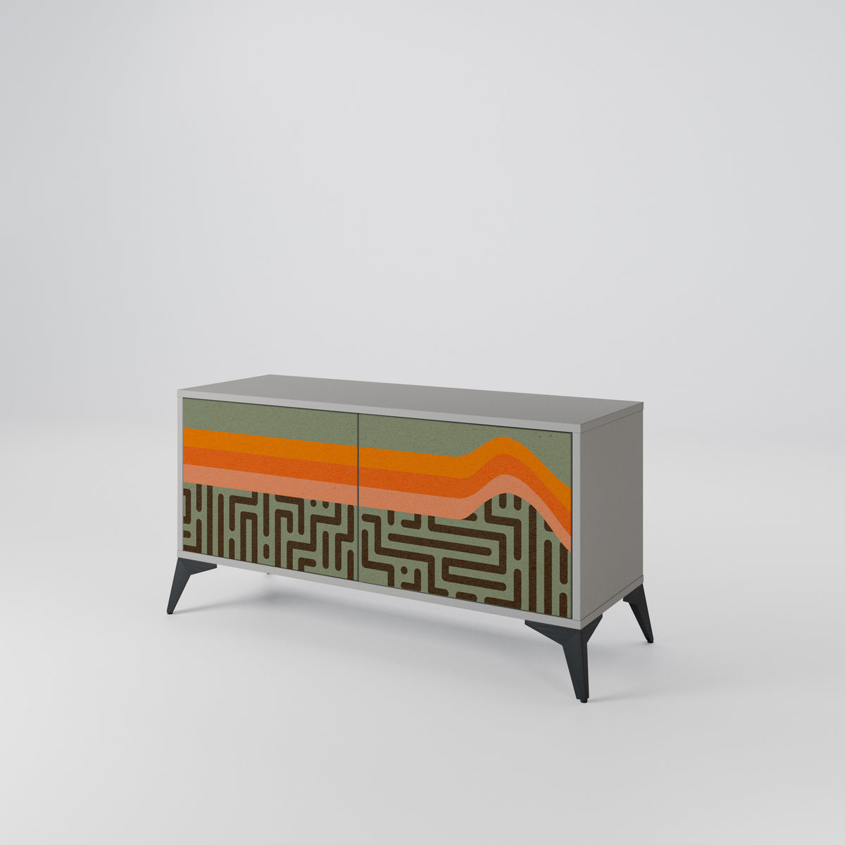 SIMPLE SOLUTIONS Compact 2-Door TV Cabinet