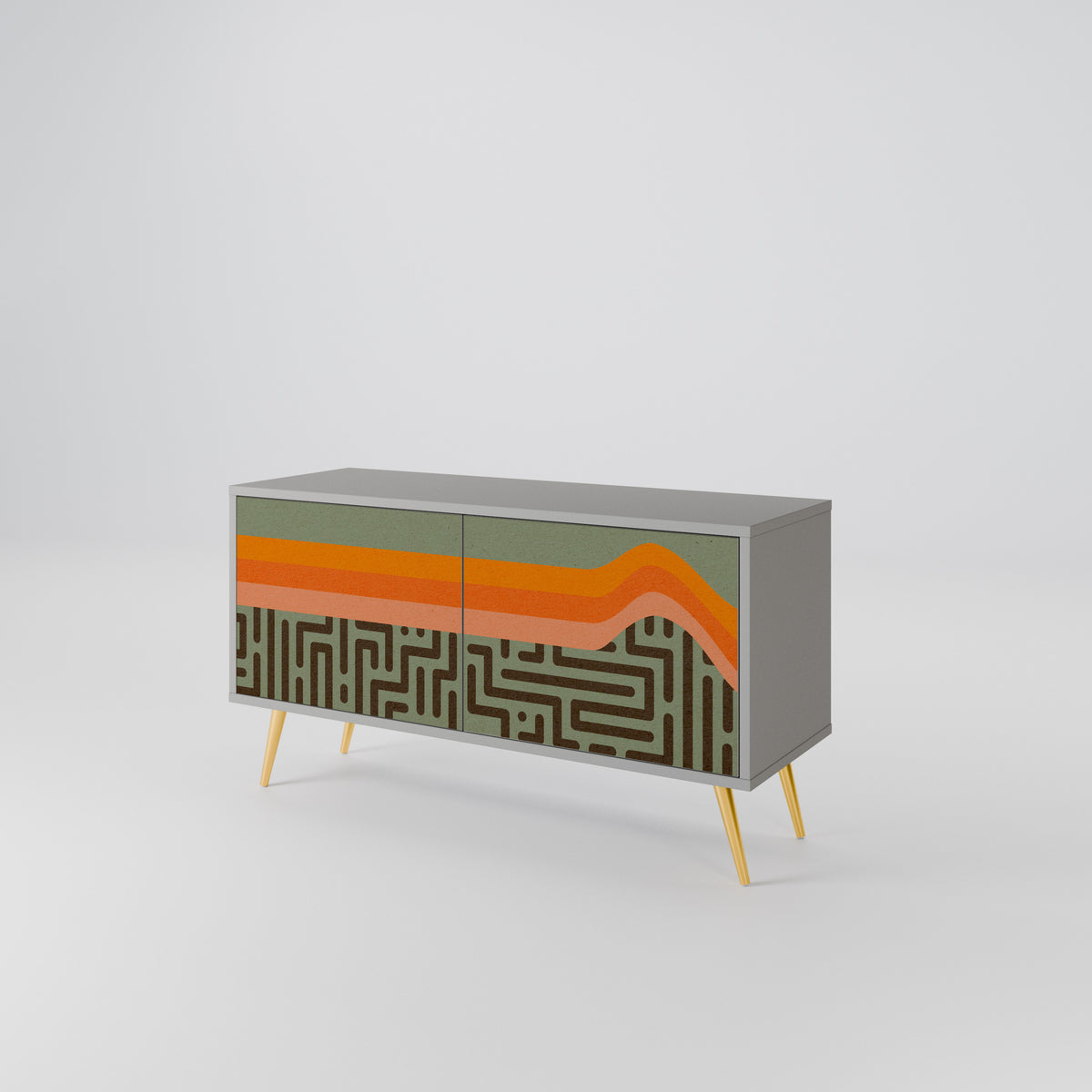 SIMPLE SOLUTIONS Compact 2-Door TV Cabinet