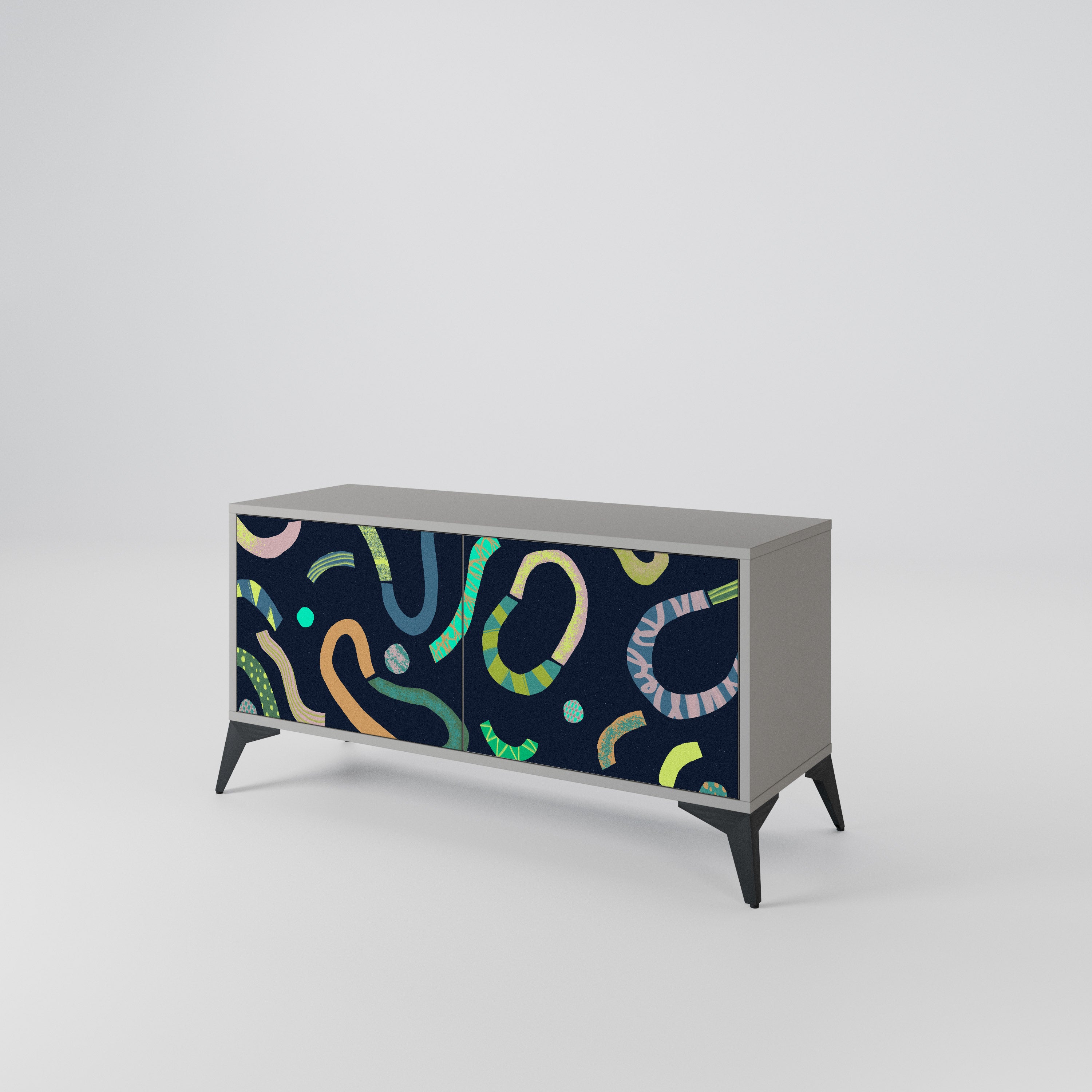 CONTRAST DANCE Compact 2-Door TV Cabinet