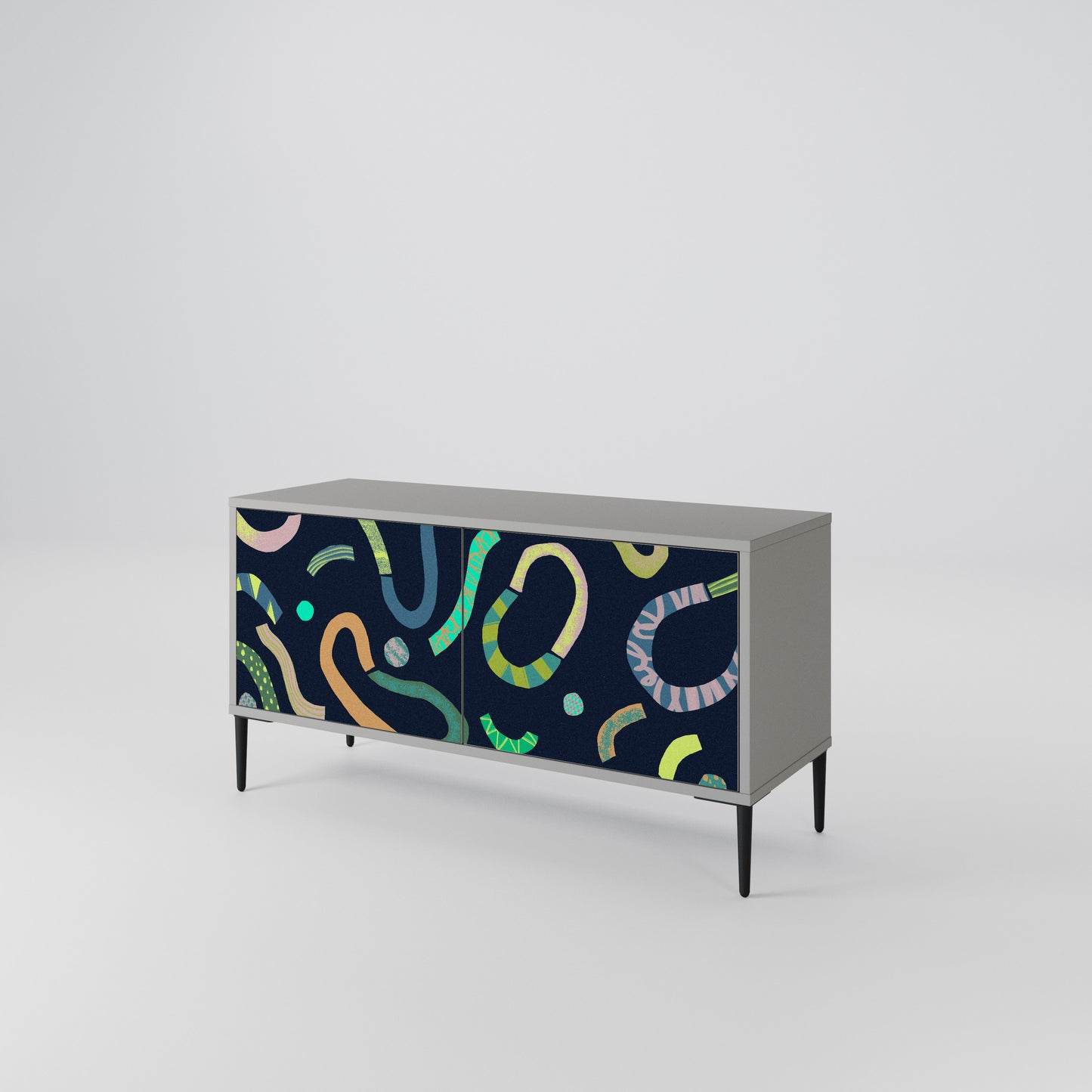 CONTRAST DANCE Compact 2-Door TV Cabinet