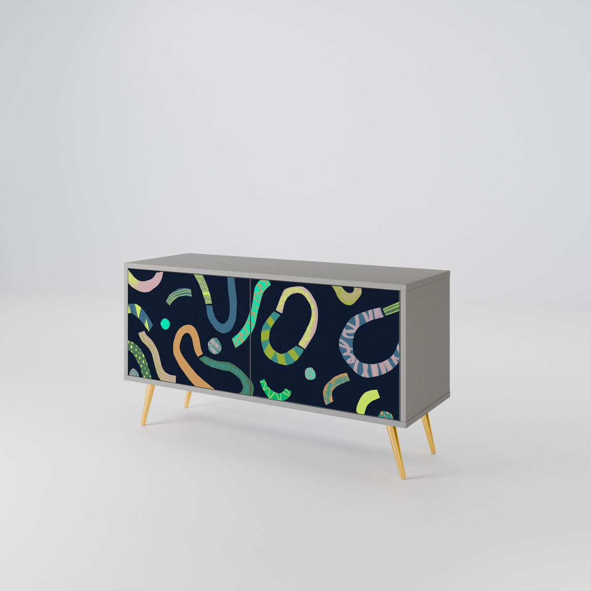CONTRAST DANCE Compact 2-Door TV Cabinet