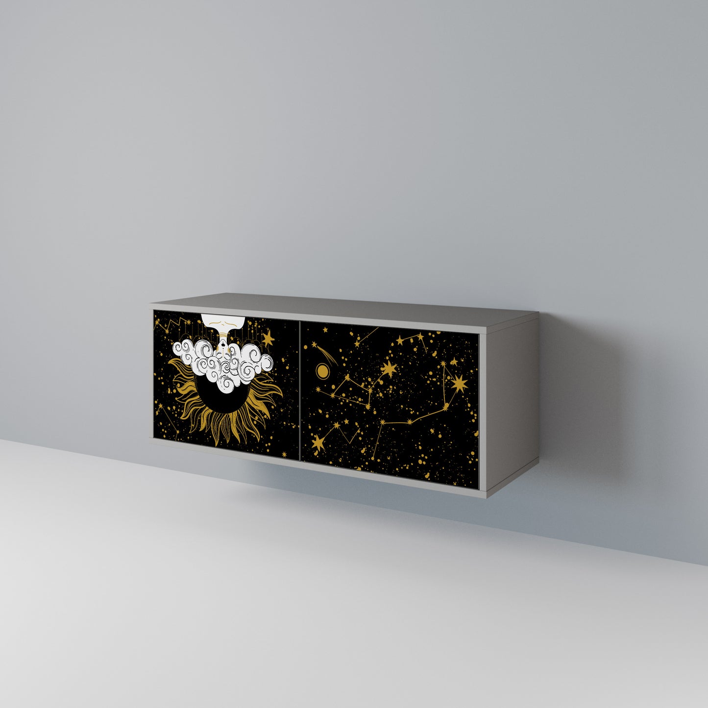 STELLAR CONSTELLATIONS Compact 2-Door TV Cabinet