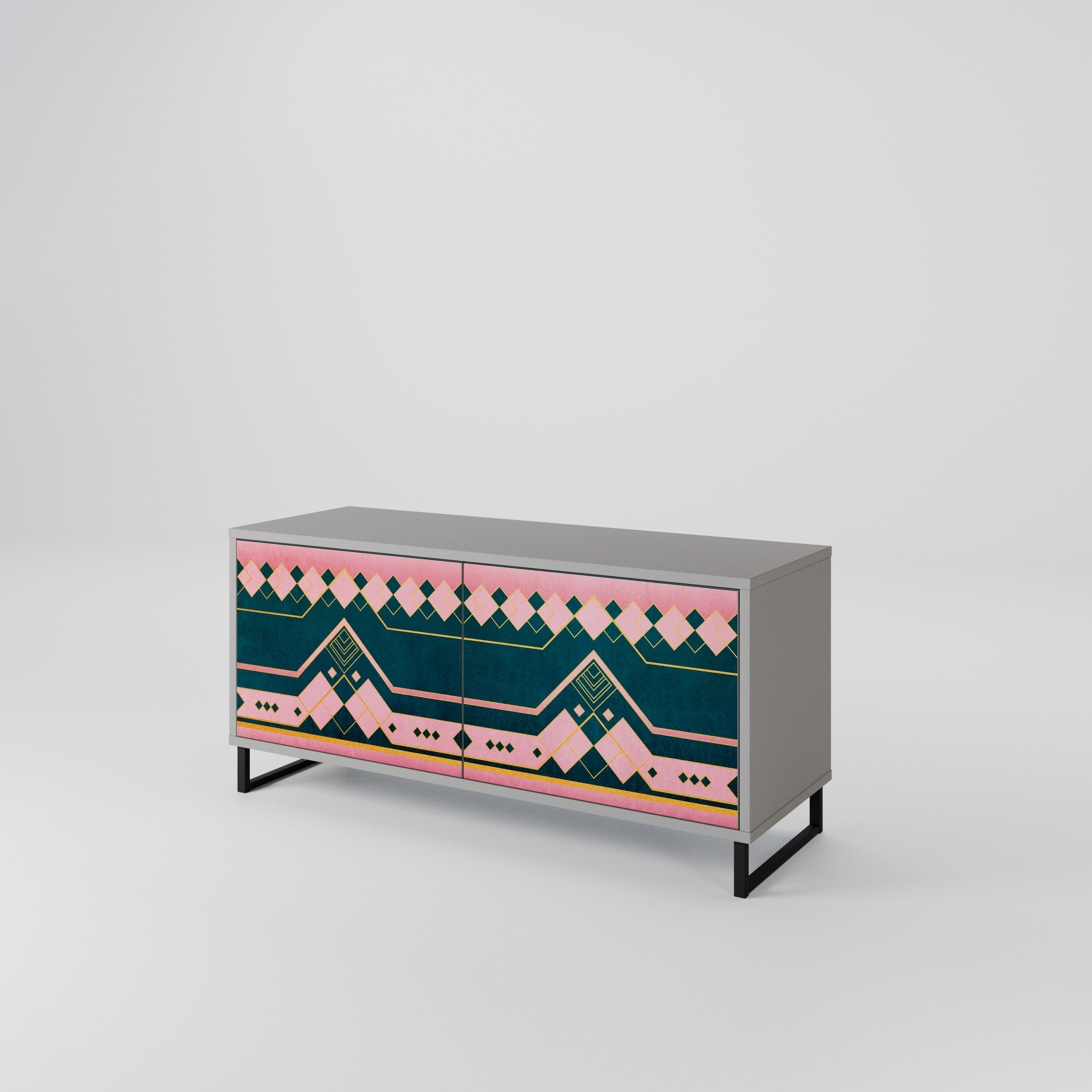 ROYAL COMPOSITION Compact 2-Door TV Cabinet