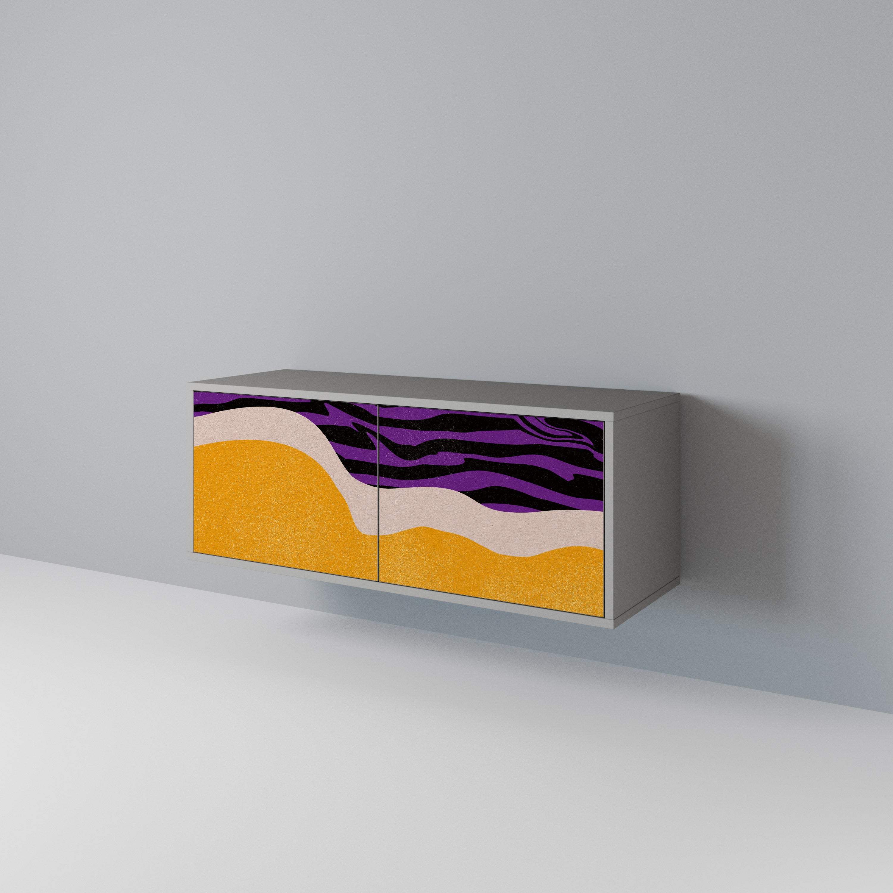 INDEPENDENT BORDER Compact 2-Door TV Cabinet