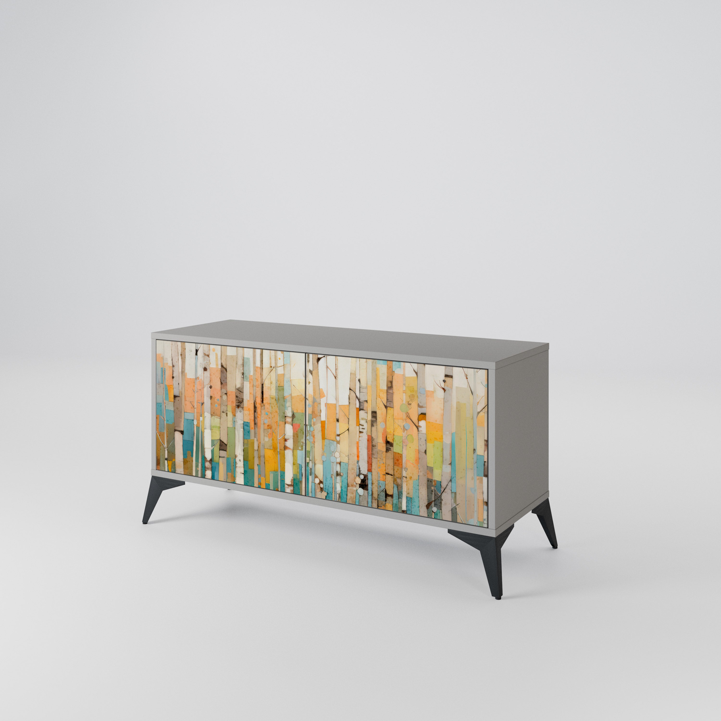 BIRCH KALEIDOSCOPE Compact 2-Door TV Cabinet