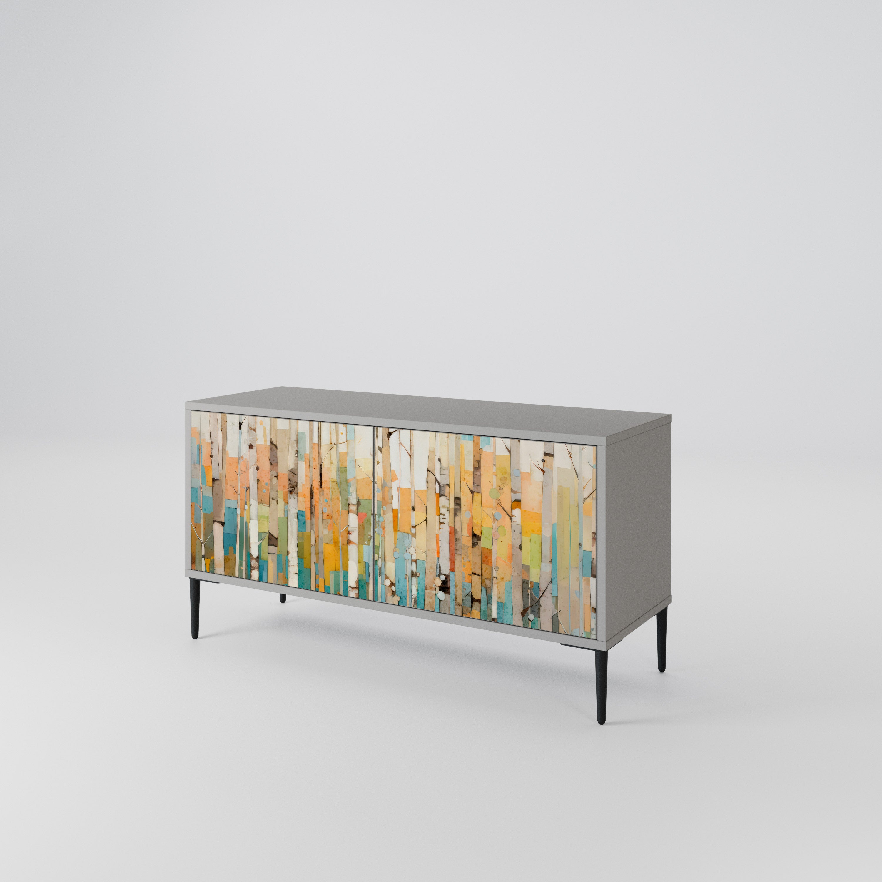 BIRCH KALEIDOSCOPE Compact 2-Door TV Cabinet