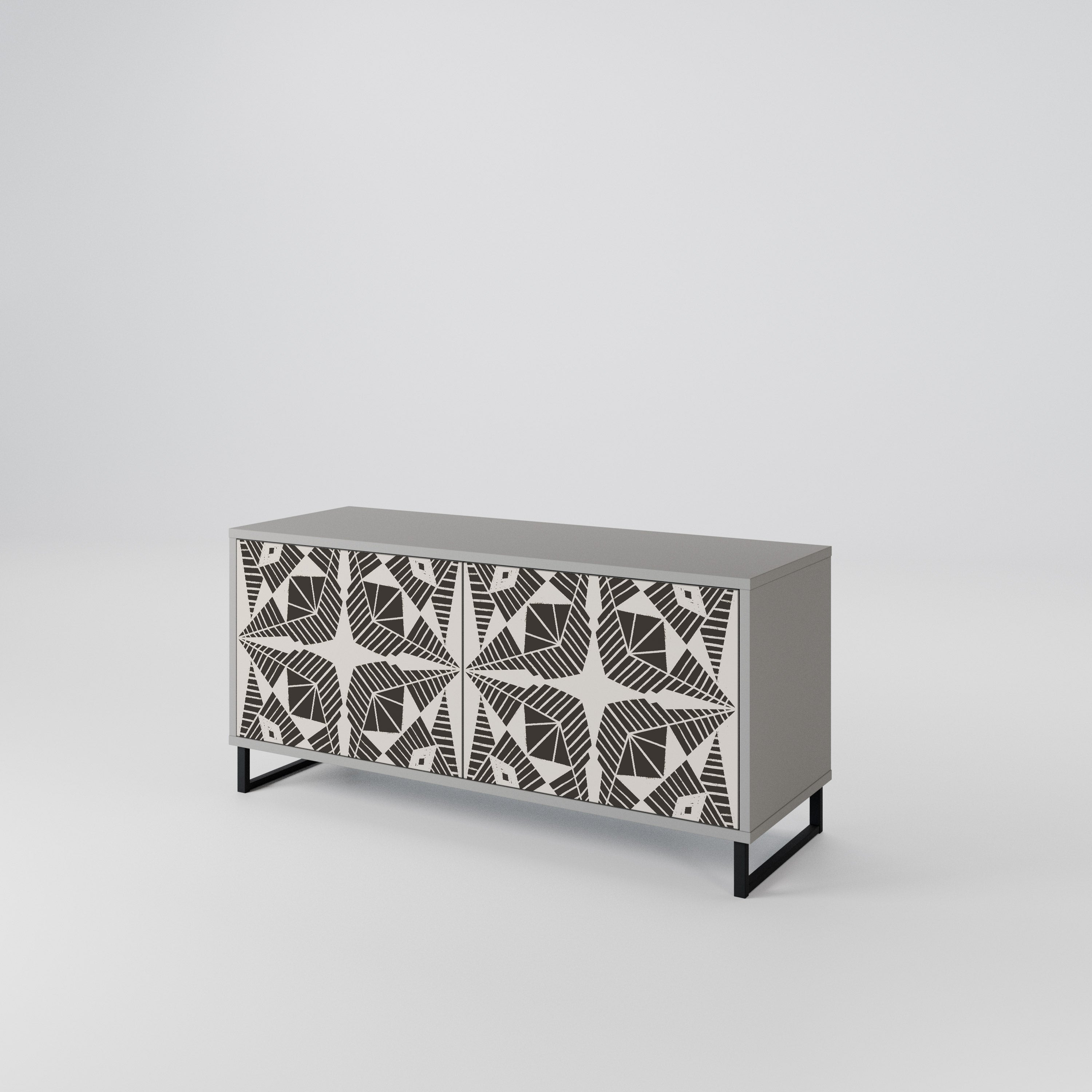 MONOCHROME NEXUS Compact 2-Door TV Cabinet