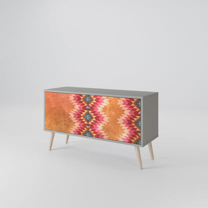 INDIAN FOLK Compact 2-Door TV Cabinet