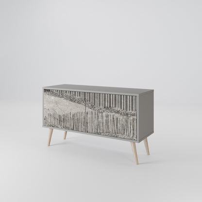 GRAIN LINES Compact 2-Door TV Cabinet