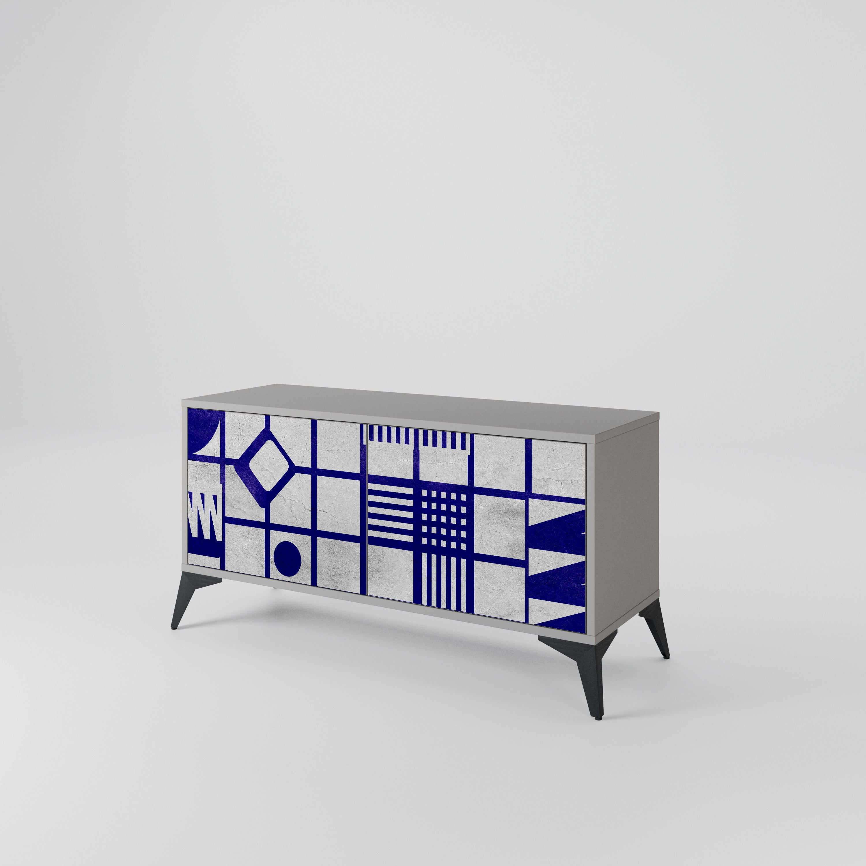 THE RIGHT PLACES Compact 2-Door TV Cabinet