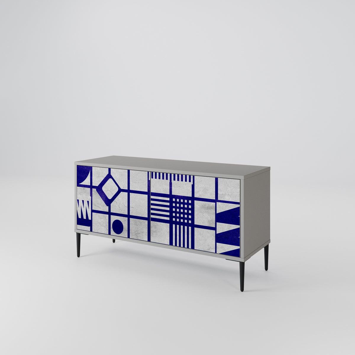 THE RIGHT PLACES Compact 2-Door TV Cabinet