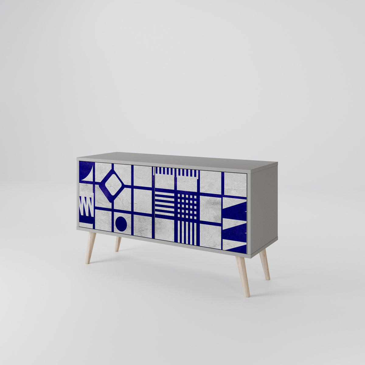 THE RIGHT PLACES Compact 2-Door TV Cabinet