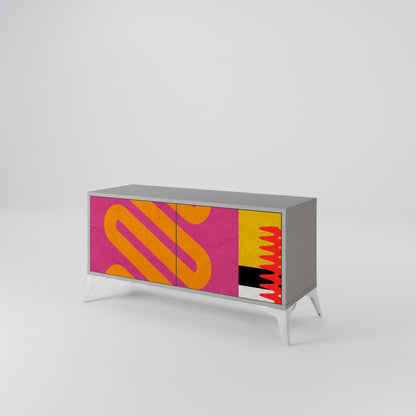 VIVID ART Compact 2-Door TV Cabinet