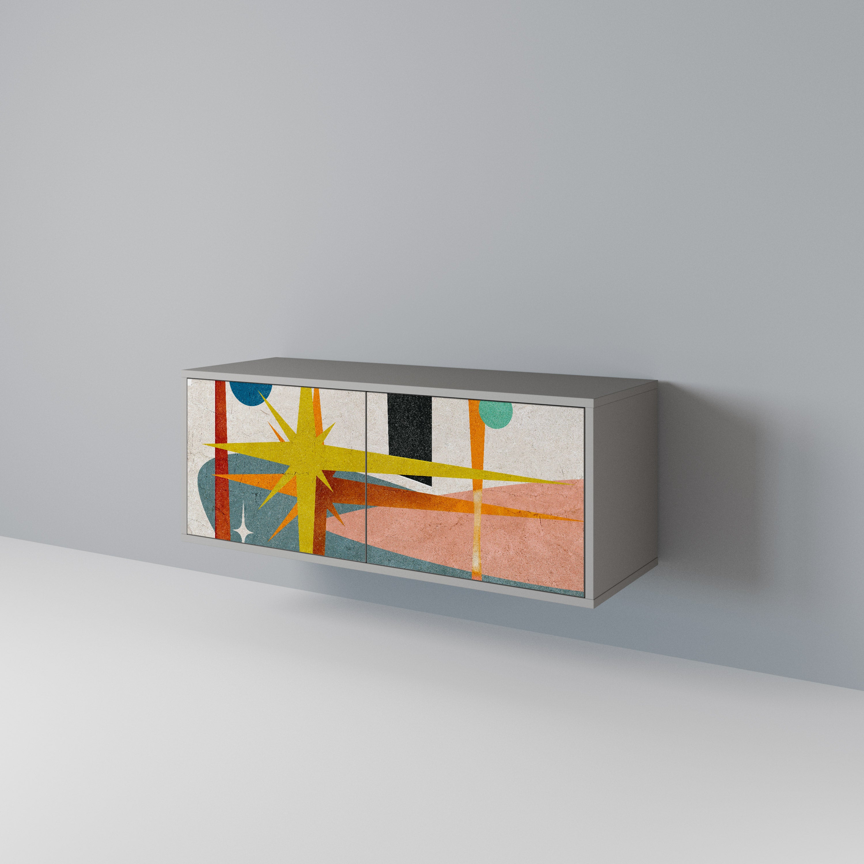 INTERSTELLAR VIBES Compact 2-Door TV Cabinet