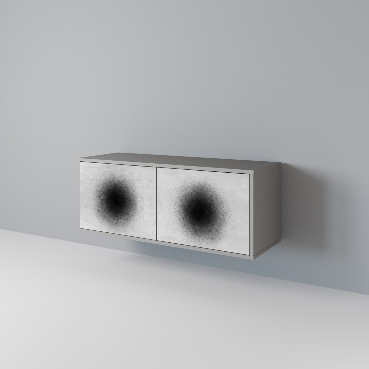 BLACK HOLE Compact 2-Door TV Cabinet