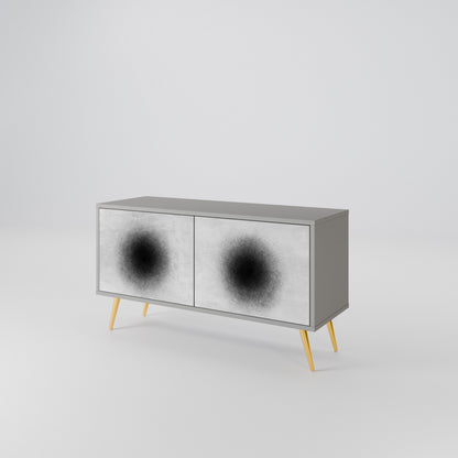 BLACK HOLE Compact 2-Door TV Cabinet