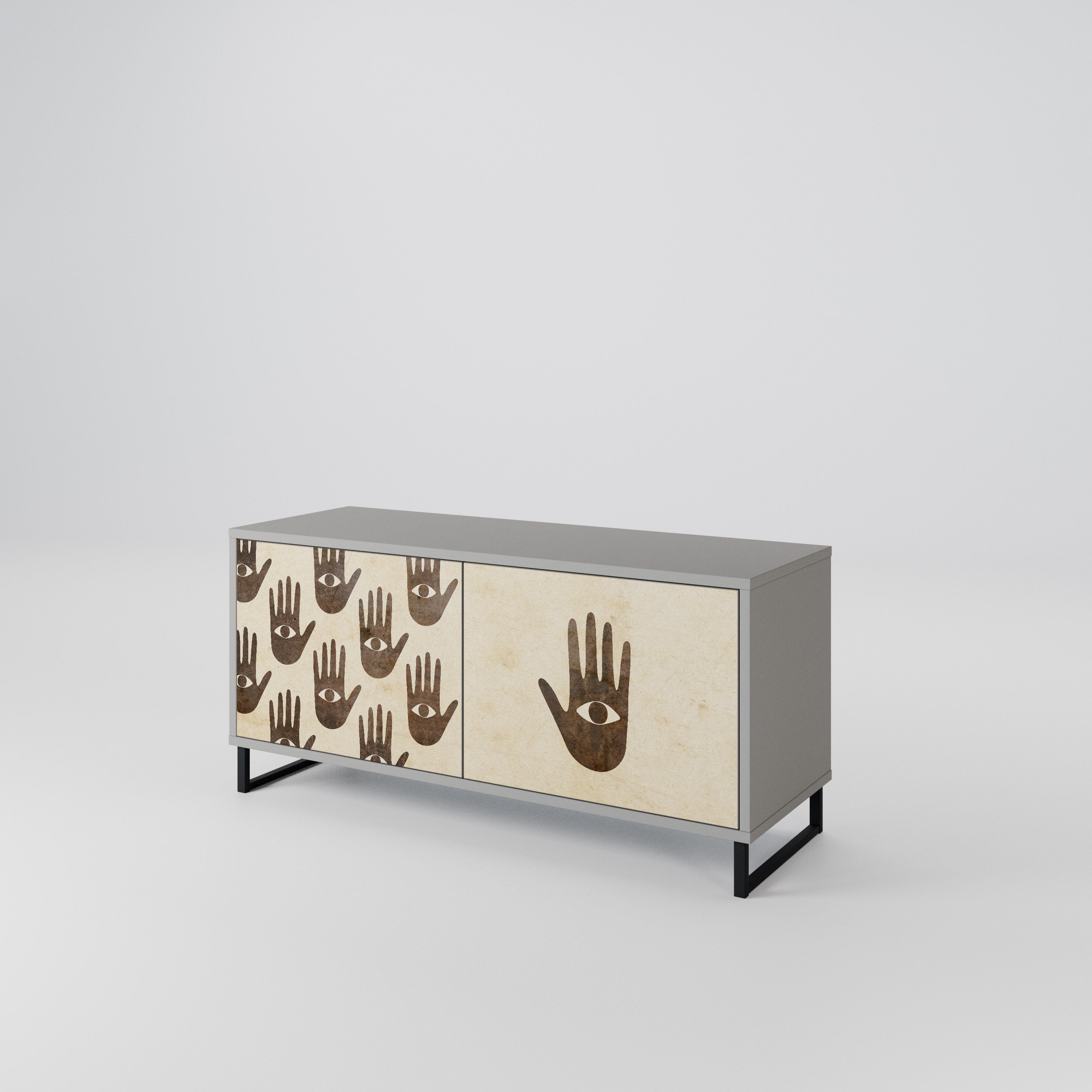 SEE MORE Compact 2-Door TV Cabinet