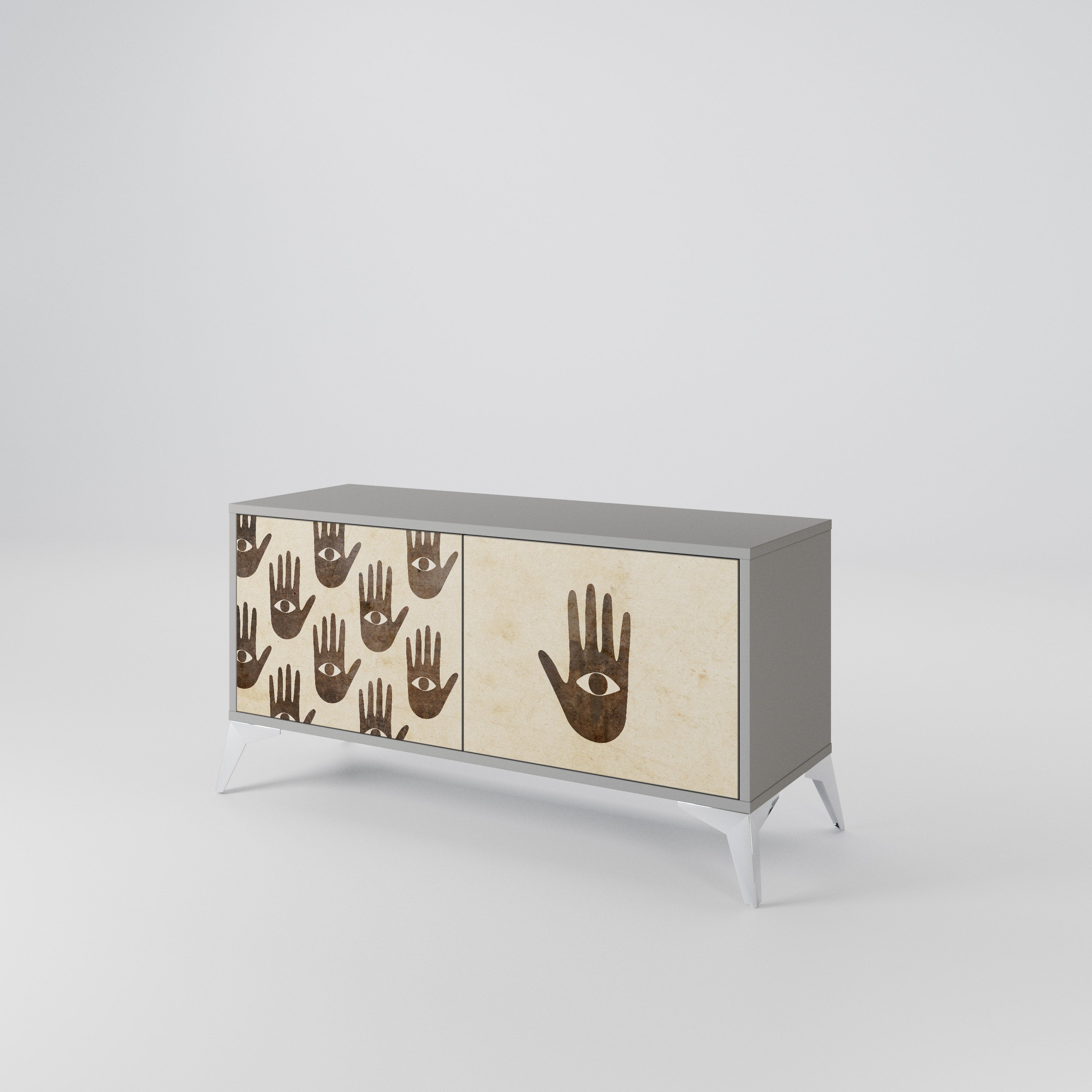 SEE MORE Compact 2-Door TV Cabinet