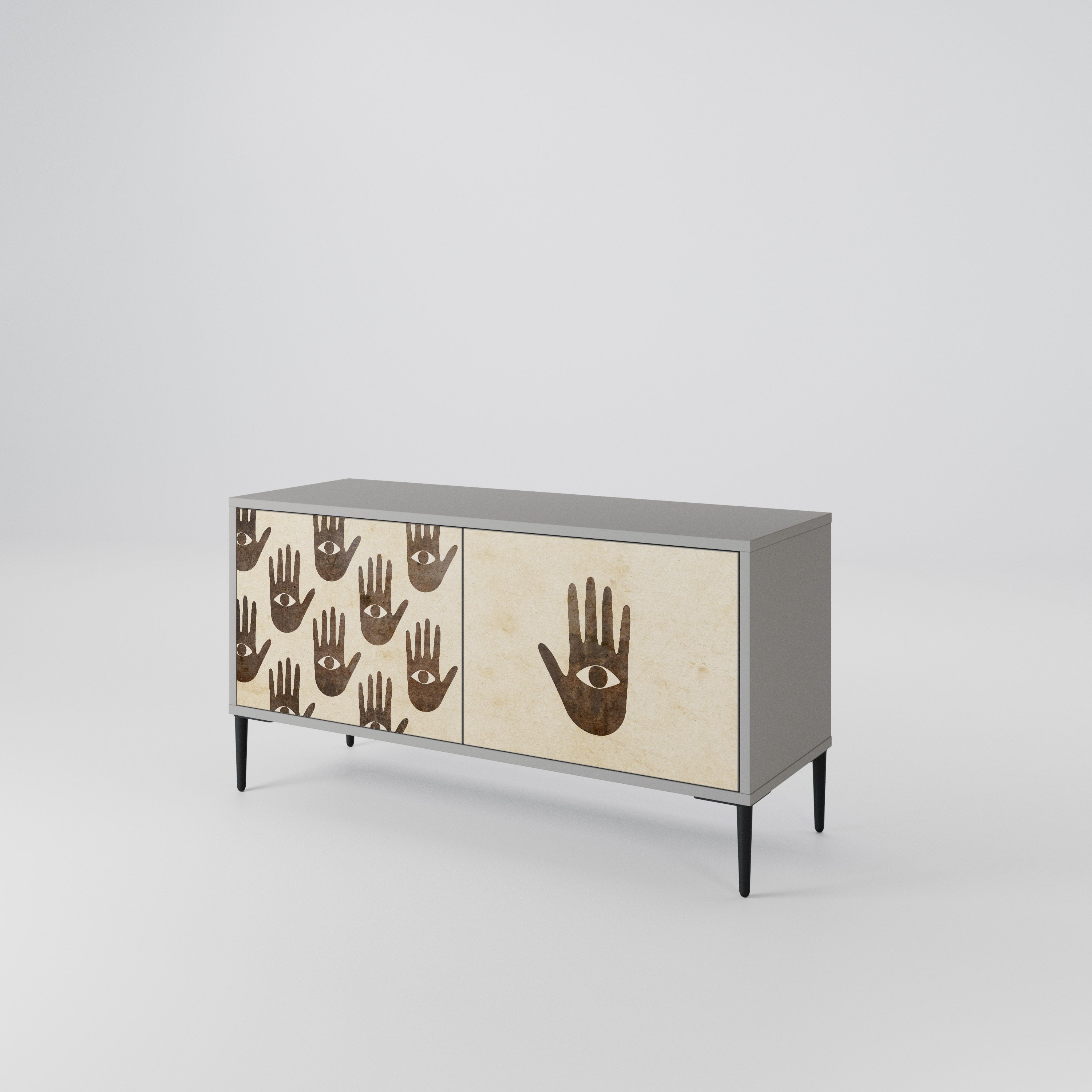 SEE MORE Compact 2-Door TV Cabinet