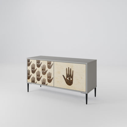 SEE MORE Compact 2-Door TV Cabinet