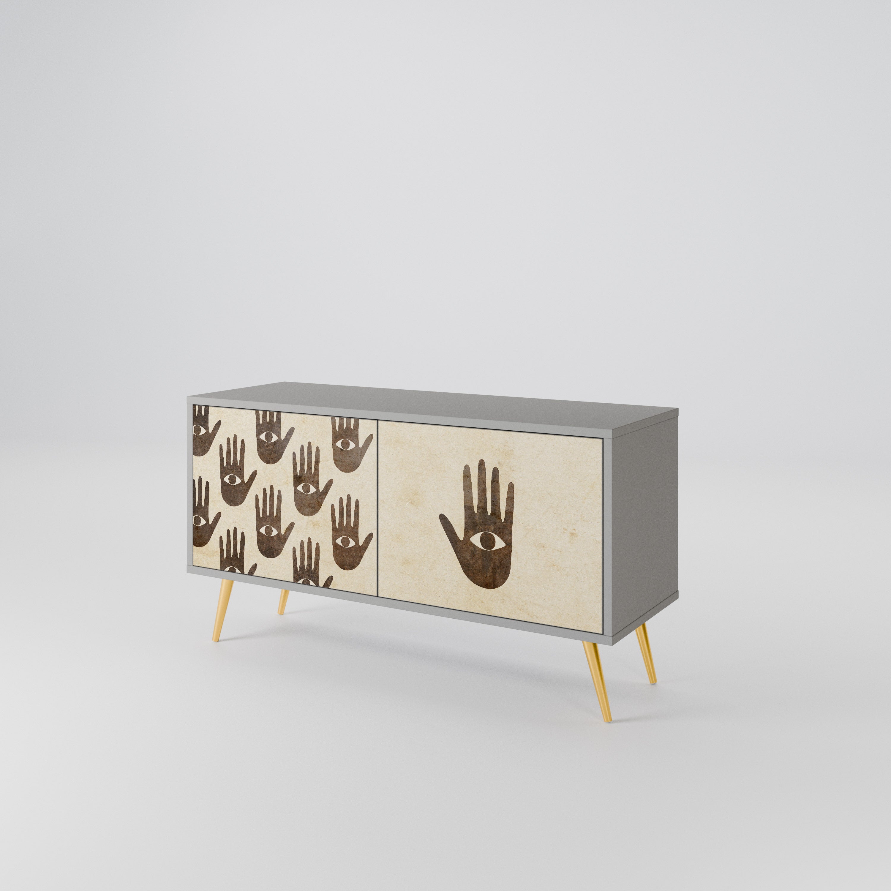 SEE MORE Compact 2-Door TV Cabinet