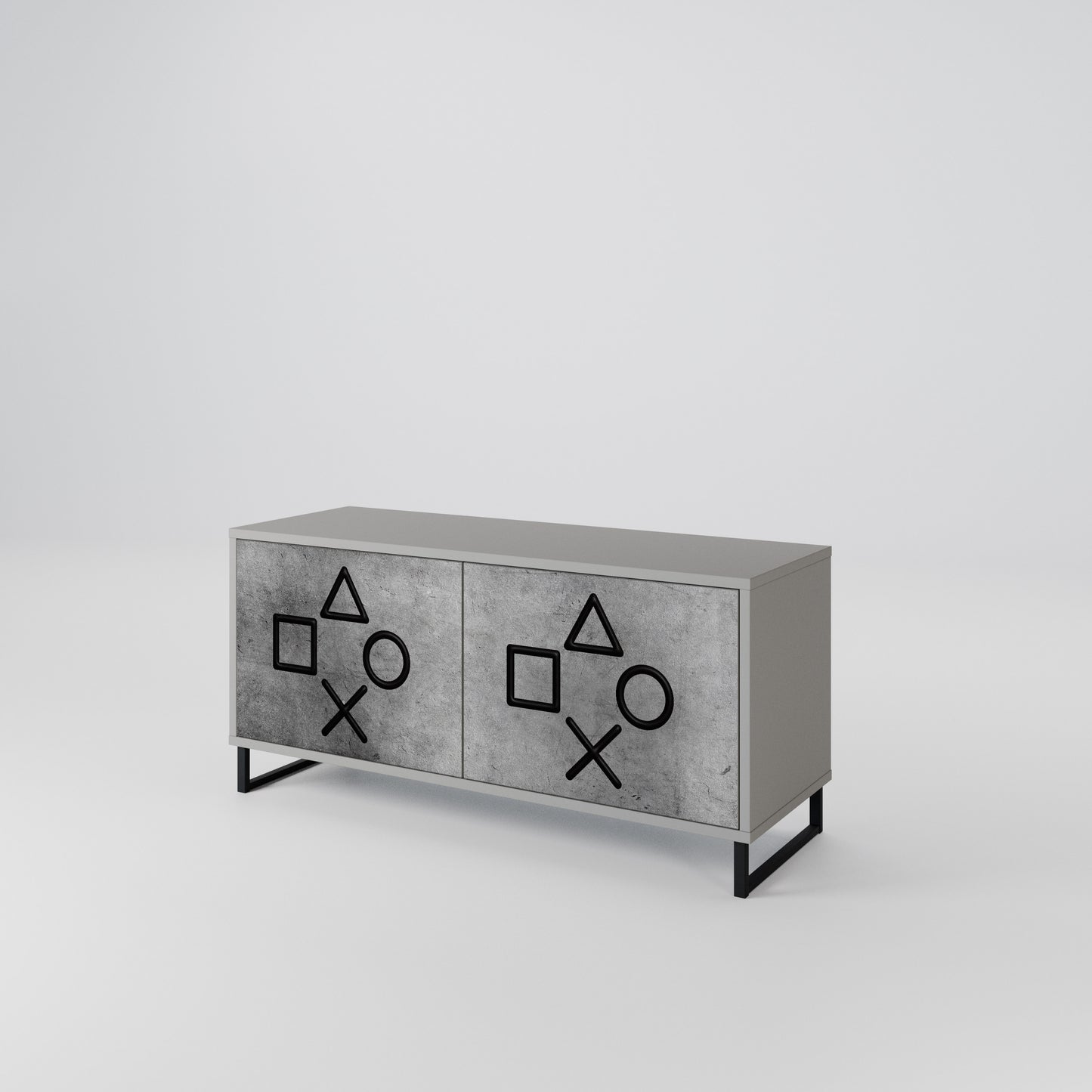 GAMER CHOICE Compact 2-Door TV Cabinet