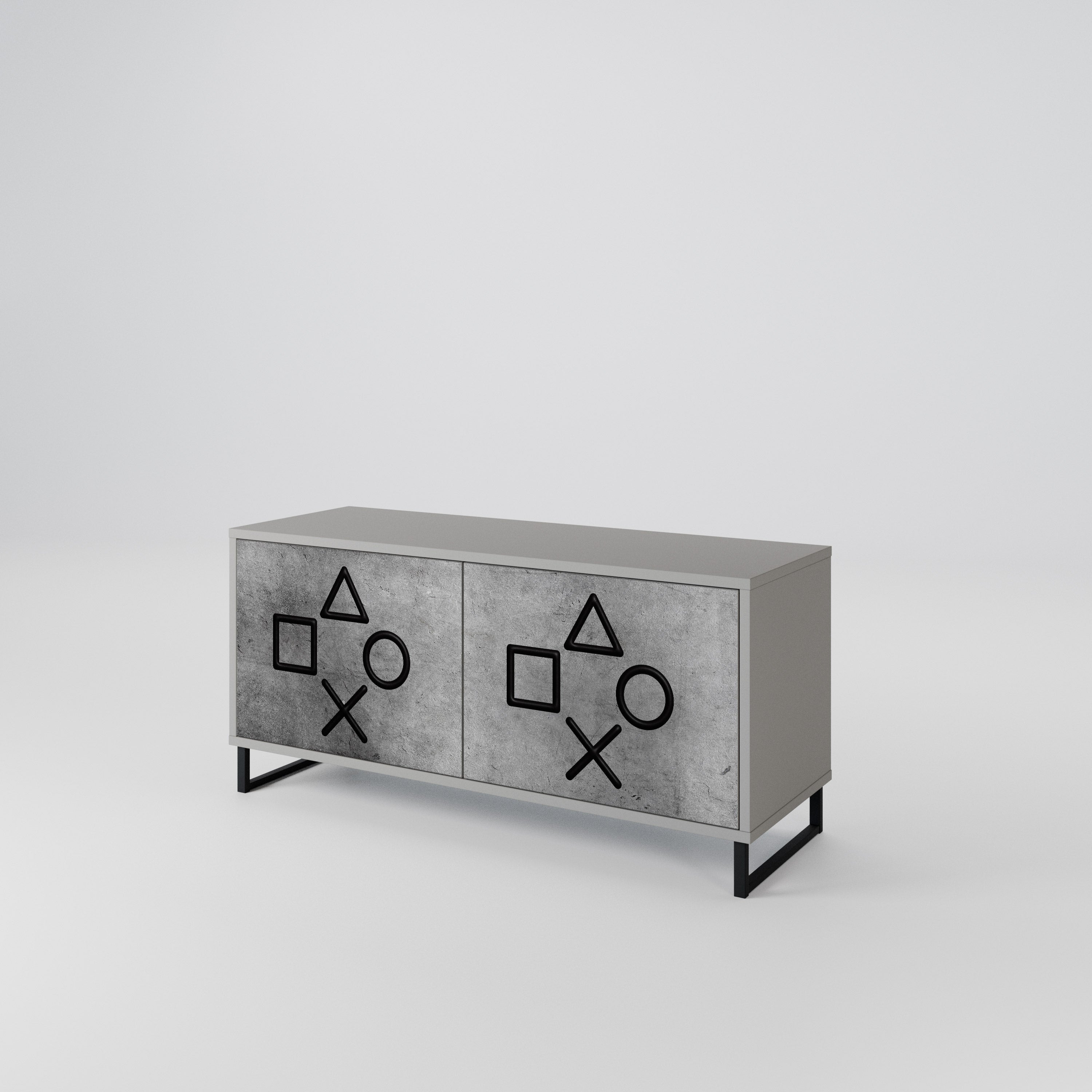 GAMER CHOICE Compact 2-Door TV Cabinet