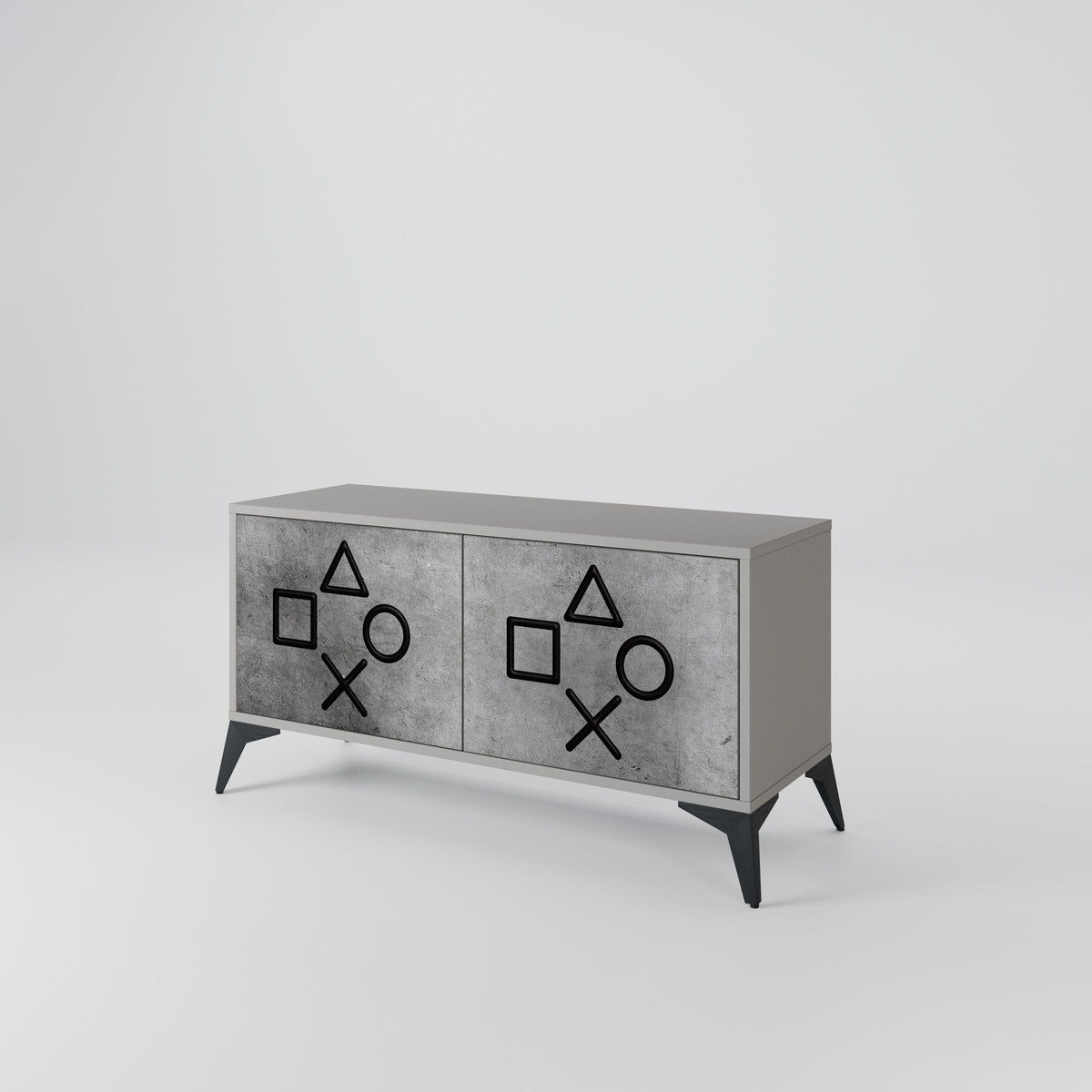 GAMER CHOICE Compact 2-Door TV Cabinet