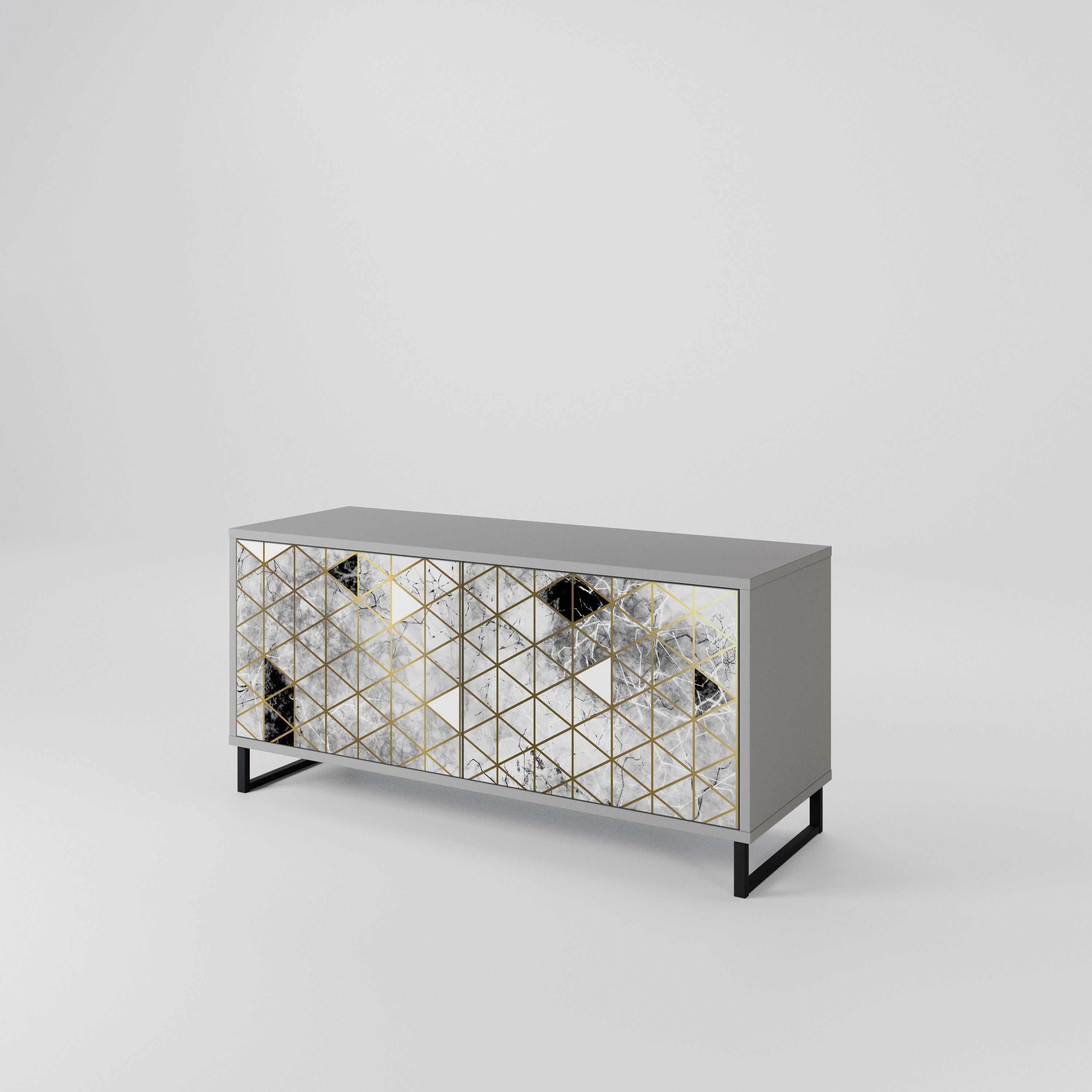 ASHEN ARIA Compact 2-Door TV Cabinet