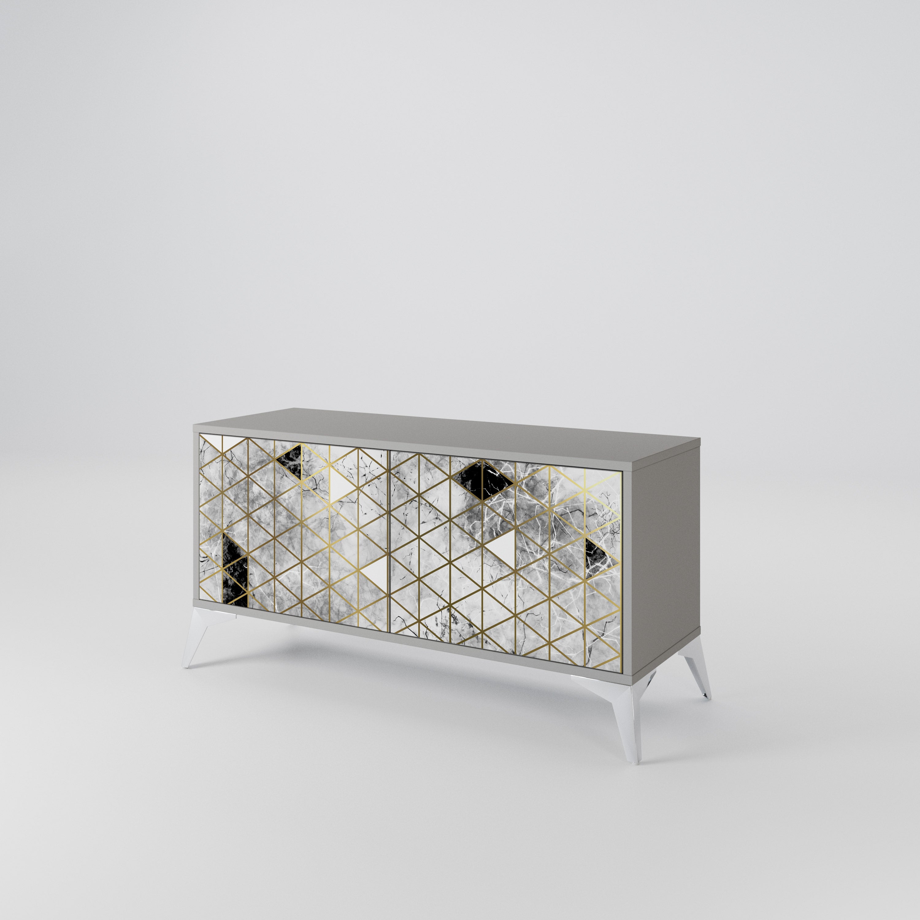 ASHEN ARIA Compact 2-Door TV Cabinet