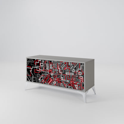 BROKEN LINES Compact 2-Door TV Cabinet