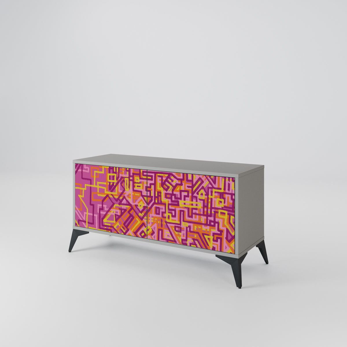 LOVELY MEMORIES Compact 2-Door TV Cabinet